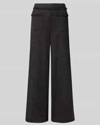 Ichi - Broek Met Structuurmotief, Model 'Kate Fringa' - Lyst