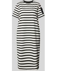 comma casual identity - T-Shirt-Kleid mit Streifenmuster - Lyst