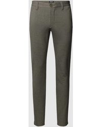 Only & Sons - Tapered Fit Stoffhose mit feinem Allover-Muster Modell 'Mark' - Lyst