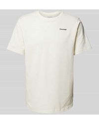 Knowledge Cotton - Regular Fit T-Shirt mit Label-Print - Lyst