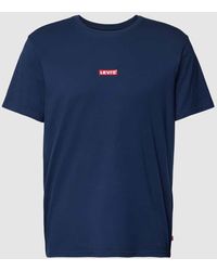 Levi's - Relaxed Fit T-Shirt mit Label-Stitching - Lyst
