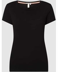 QS - T-Shirt mit Label-Detail Modell 'Basic' - Lyst