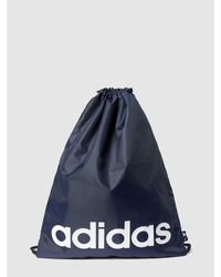 adidas Originals Rucksack mit Label-Print Modell 'LINEAR GYMSACK' - Blau