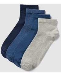 S.oliver - Socken Mit Label-Detail Im 4Er-Pack Modell 'Quarter' - Lyst