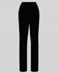 SteHmann - Straight Leg Stoffen Broek Met Elastische Band - Lyst