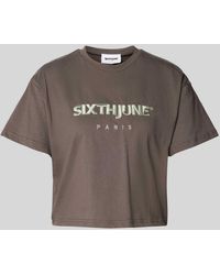 Sixth June - T-Shirt mit Label-Stitching - Lyst