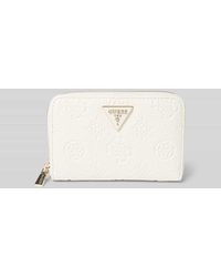 Guess - Portemonnaie Mit Logo-Applikation Modell 'Cresidia' - Lyst