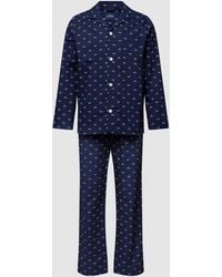 Polo Ralph Lauren - Pyjama mit Allover-Label-Muster - Lyst