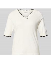 B.Young - Strickshirt aus Viskose-Mix mit Kontraststreifen Modell 'MORLA' - Lyst