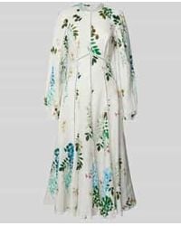 Ted Baker - Linnen Jurk Met Gehaakte Kant - Lyst