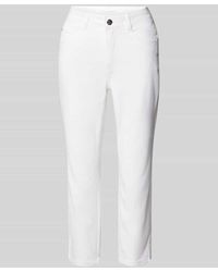 Ouí - Slim Fit Hose Mit Verkürztem Schnitt - Lyst