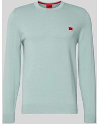 HUGO - Regular Fit Strickpullover aus reiner Baumwolle Modell 'SAN CASSIUS' - Lyst