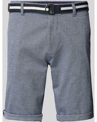 Tom Tailor - Slim Fit Chino-Shorts mit Gürtel - Lyst