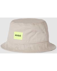HUGO - Bucket Hat mit Label-Print Modell 'Larry' - Lyst