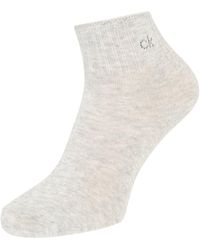 Calvin Klein Socken mit Logo aus Ziersteinen - Grau