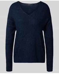 Vero Moda - Regular Fit Gebreide Pullover Met V-Hals, Model 'Crewlefile' - Lyst