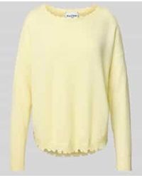 Kujten - Oversized Gebreide Pullover Met Ribboorden - Lyst