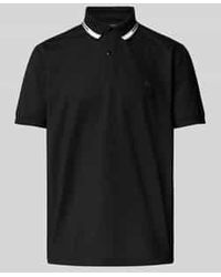 Christian Berg Men - Poloshirt Met Korte Knoopsluiting En Logoprint - Lyst