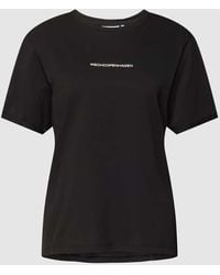 MSCH Copenhagen - T-Shirt mit fixiertem Ärmelaufschlag Modell 'Terina' - Lyst