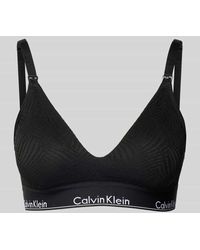 Calvin Klein - Triangel-BH mit Spitzenbesatz Modell 'MODERN LACE' - Lyst