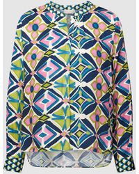 Milano Italy - Blouse Met All-over Motief - Lyst