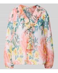 ONLY - Regular Fit Bluse mit Volants Modell 'MILLA' - Lyst