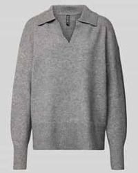 Pieces - Regular Fit Gebreide Pullover Met Wol, Model 'Malou' - Lyst