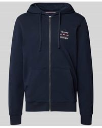 Tommy Hilfiger - Regular Fit Sweatjacke aus reiner Baumwolle - Lyst