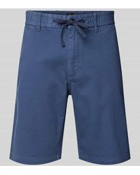 BOSS - Tapered Fit Bermudas mit elastischem Bund Modell 'Chino' - Lyst