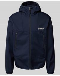 Napapijri - Jacke mit Kapuze und Reißverschlusstaschen Modell 'BIOIS' - Lyst