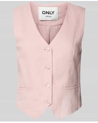 ONLY - Regular Fit Weste aus Viskose-Leinen-Mix Modell 'CARO' - Lyst