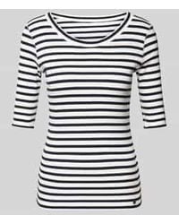 Marc Cain - T-shirt Van Viscose Met Labeldetail - Lyst