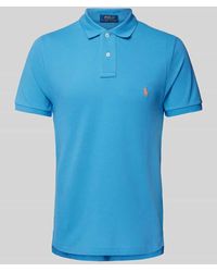 Polo Ralph Lauren - Custom Slim Fit Poloshirt Mit Label-Stitching - Lyst