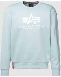 Alpha Industries - 'basic Sweater' Met Logoprint - Lyst