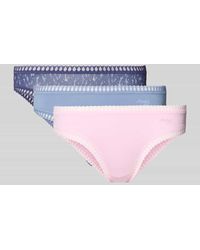 Sloggi - Slip mit spitzen-Bordüre Modell 'Crush' im 3er-Pack - Lyst