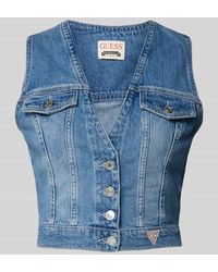 Guess - Jeanstop Mit Durchgehender Knopfleiste Modell 'Eva' - Lyst