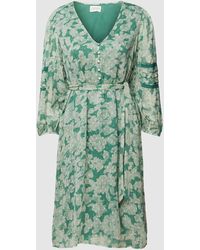 Atelier Rêve - Knielanges Kleid aus Viskose mit floralem Muster Modell 'Evellin' - Lyst