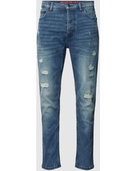 HUGO - Slim Fit Jeans im Destroyed-Look - Lyst