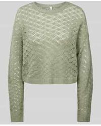 ONLY - Regular Fit Gebreide Pullover Met Broderie Anglaise - Lyst