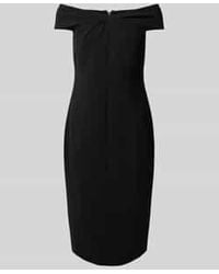 Ralph Lauren - Knielange Cocktailjurk Met Knoopdetail, Model 'Takota' - Lyst