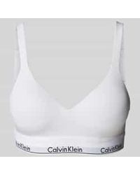 Calvin Klein - Beha Met Elastische Band Met Logo - Lyst
