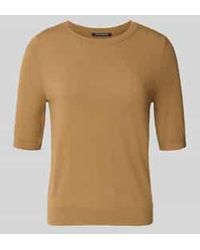 Luisa Cerano - Gebreid Shirt Van Viscosemix Met Ronde Hals - Lyst
