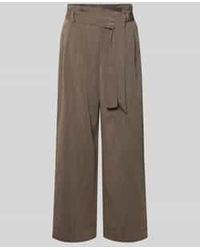 ONLY - Regular Fit Bandplooibroek Van Viscosemix Model 'Marsa' - Lyst