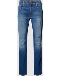 Replay - Slim Fit Jeans im 5-Pocket-Design Modell 'Anbass' - Lyst