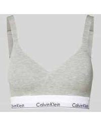 Calvin Klein - Beha Met Elastische Band Met Logo - Lyst