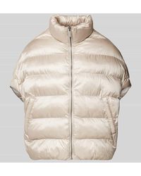 Stefanel - Steppweste mit Stehkragen Modell 'PAD PONCHO' - Lyst