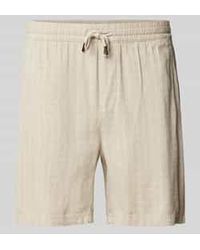 Only & Sons - Loose Fit Korte Broek Met Structuurmotief, Model 'Tel' - Lyst