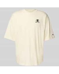 Champion - Relaxed Fit T-Shirt Met Labelstitching - Lyst