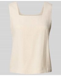 My Essential Wardrobe - Trägertop aus Leinen-Viskose-Mix mit Karree-Ausschnitt - Lyst