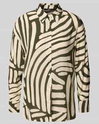 Zero - Regular Fit Blouse Met Doorknoopsluiting - Lyst